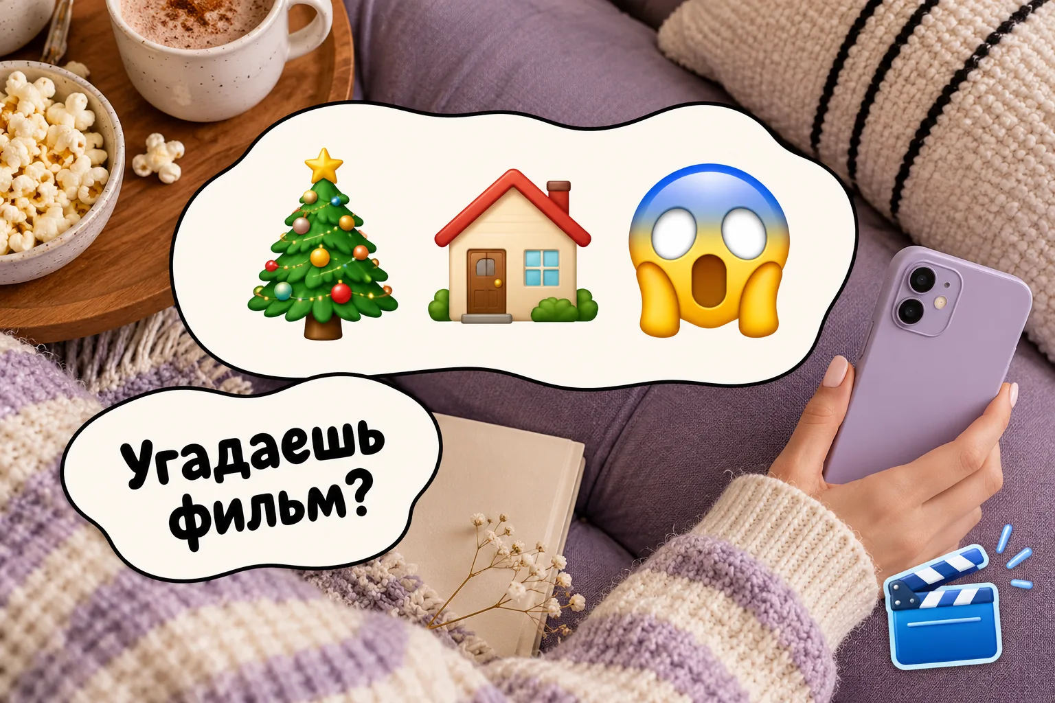 Фильм можно загадать несколькими эмодзи, а затем обсудить любимый момент