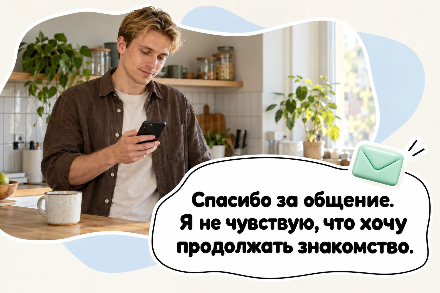 Короткое прямое завершение знакомства не требует перечислять недостатки собеседника